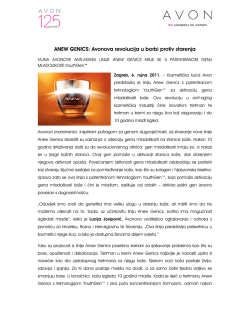 ANEW GENICS: Avonova revolucija u borbi protiv starenja