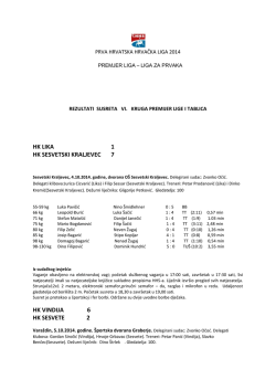 Izvje&scaron;će nakon VI kola Premijer Lige 2014