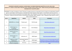 Red.br. NARUČITELJ ADRESA GRAD POVEZNICA 1 ARBUROŽA