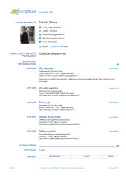 Sakačić Slaven Computer programmer