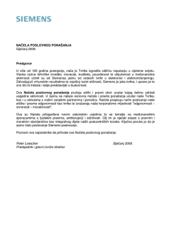 Načela poslovnog pona&scaron;anja