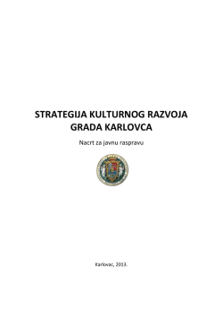 Strategija kulturnog razvoja Grada Karlovca