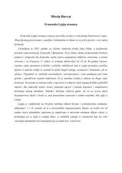 Mirela Horvat: Francuska Legija stranaca