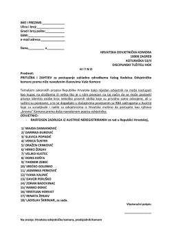 IME I PREZIME:______ Ulica i broj: Grad i broj po&scaron;te:______ GSM