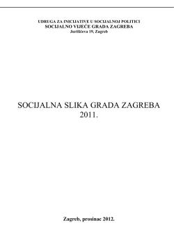 socijalna slika grada zagreba 2011. - UISP