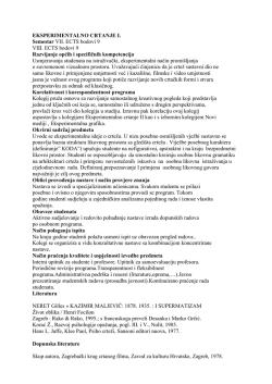 EKSPERIMENTALNO CRTANJE I