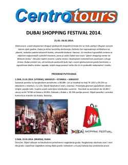 DUBAI SHOPPING FESTIVAL 2014.