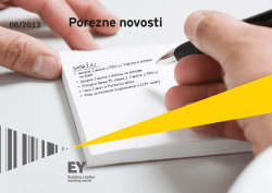 EY Porezne Novosti 08/2013