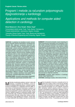 Applications and Methods for Computer Aided Detection in