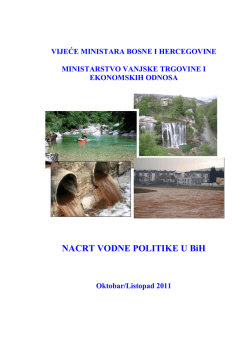 Nacrt vodne politike u BiH