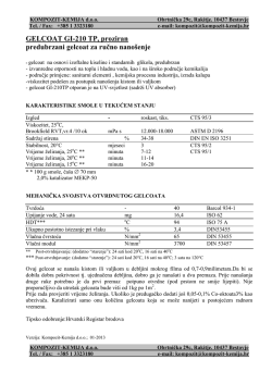 GELCOAT GI-210 TP, proziran predubrzani