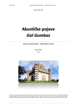 Akustičke pojave Gol Gumbaz - svaki zvuk odjekuje 10