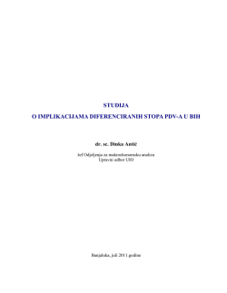 Studija, diferencirane stope PDV, final, bos