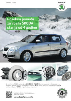 Posebna ponuda za vozila &Scaron;KODA starija od 4 godine