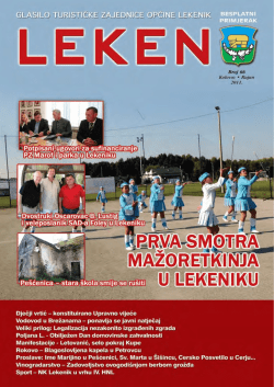Leken 66 2011 1 - Turistička zajednica Općine Lekenik