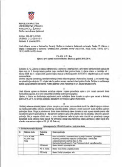 Plan upisa - Ured državne uprave u Karlovačkoj županiji