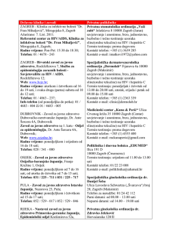 Klinika za infektivne bolesti "Dr. Fran Mihaljević" - HUHIV-a