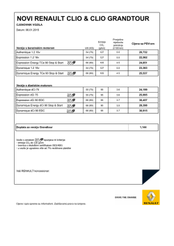 NOVI RENAULT CLIO & CLIO GRANDTOUR