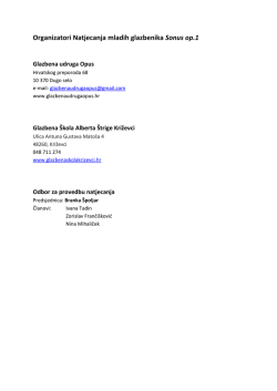 Knjižica natjecatelja Sonus op.1