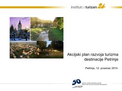 Akcijski plan razvoja turizma destinacije Petrinje