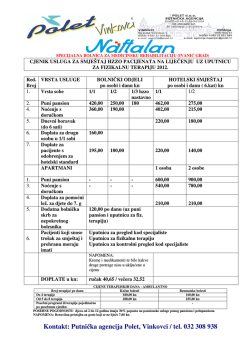 Kontakt: Putnička agencija Polet, Vinkovci / tel. 032 308 938