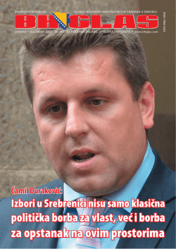 za opstanak na ovim prostorima - Svjetski Savez Dijaspore Bosne i