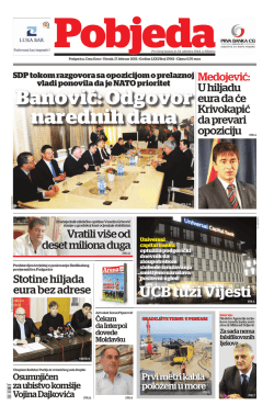 Pobjeda Utorak, 17. februar 2015. Oglasi i obavje&scaron;tenja