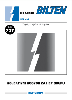 Kolektivni ugovor za HEP Grupu 2011.
