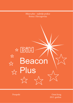 Bikon plus - najbolje prakse Bosna i Hercegovina Prospekt Osmi