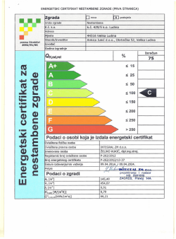 energetski certifikat