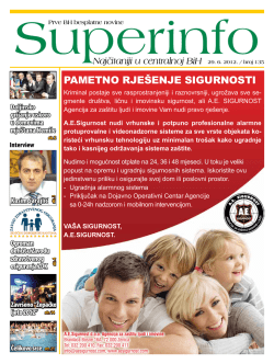 PAMETNO RJEŠENJE SIGURNOSTI