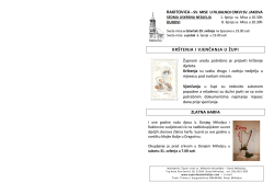 KR&Scaron;TENJA I VJENČANJA U ŽUPI ZLATNA HARFA