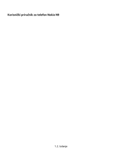 Korisnički priručnik za telefon Nokia N9