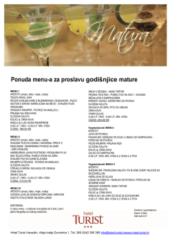 maturalna ponuda menu-a