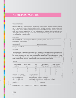 VRSTA PROIZVODA KEMEPOX MASTIC je