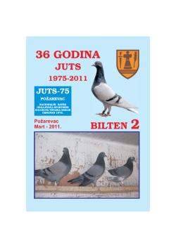 "Bilten Saveza YUTS-75", Broj 2. 2011. godine