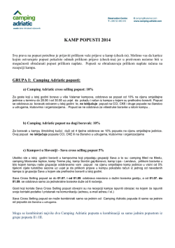 KAMP POPUSTI 2014 - Camping