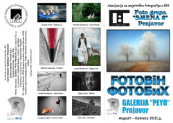 Katalog izložbe “FoToBiH Prnjavor 2011