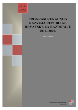 program ruralnog razvoja republike hrvatske za razdoblje 2014.