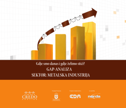 GAP-ANALIZA SEKTOR: METALSKA INDUSTRIJA