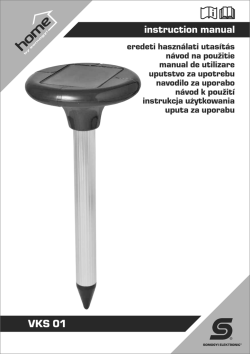 instruction manual VKS 01