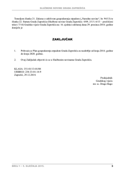 Službeno glasilo - broj 1