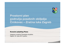 Zračna luka Zagreb - Zavod za prostorno uređenje Zagrebačke