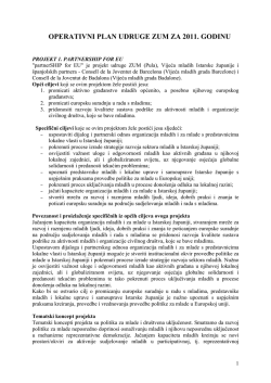 operativni plan udruge zum 2011.
