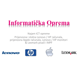 najam računala, monitora i pisača (Informatička Oprema)