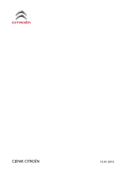 Cjenik - CITRO&Euml;N SAVSKA