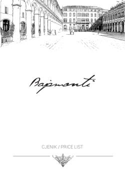 CJENIK / PRICE LIST