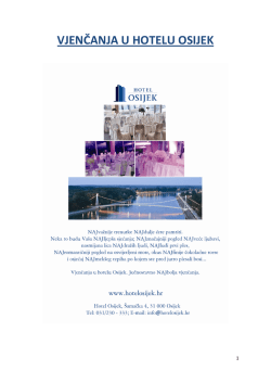 PAKET DELUXE - Hotel Osijek