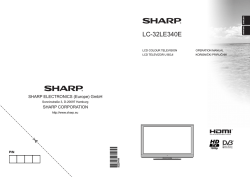 LC-32LE340E Operation-Manual GB HR