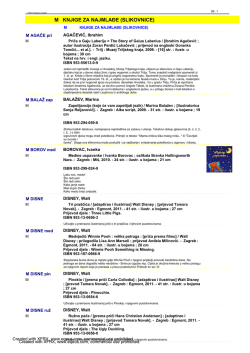 M KNJIGE ZA NAJMLA E (SLIKOVNICE)